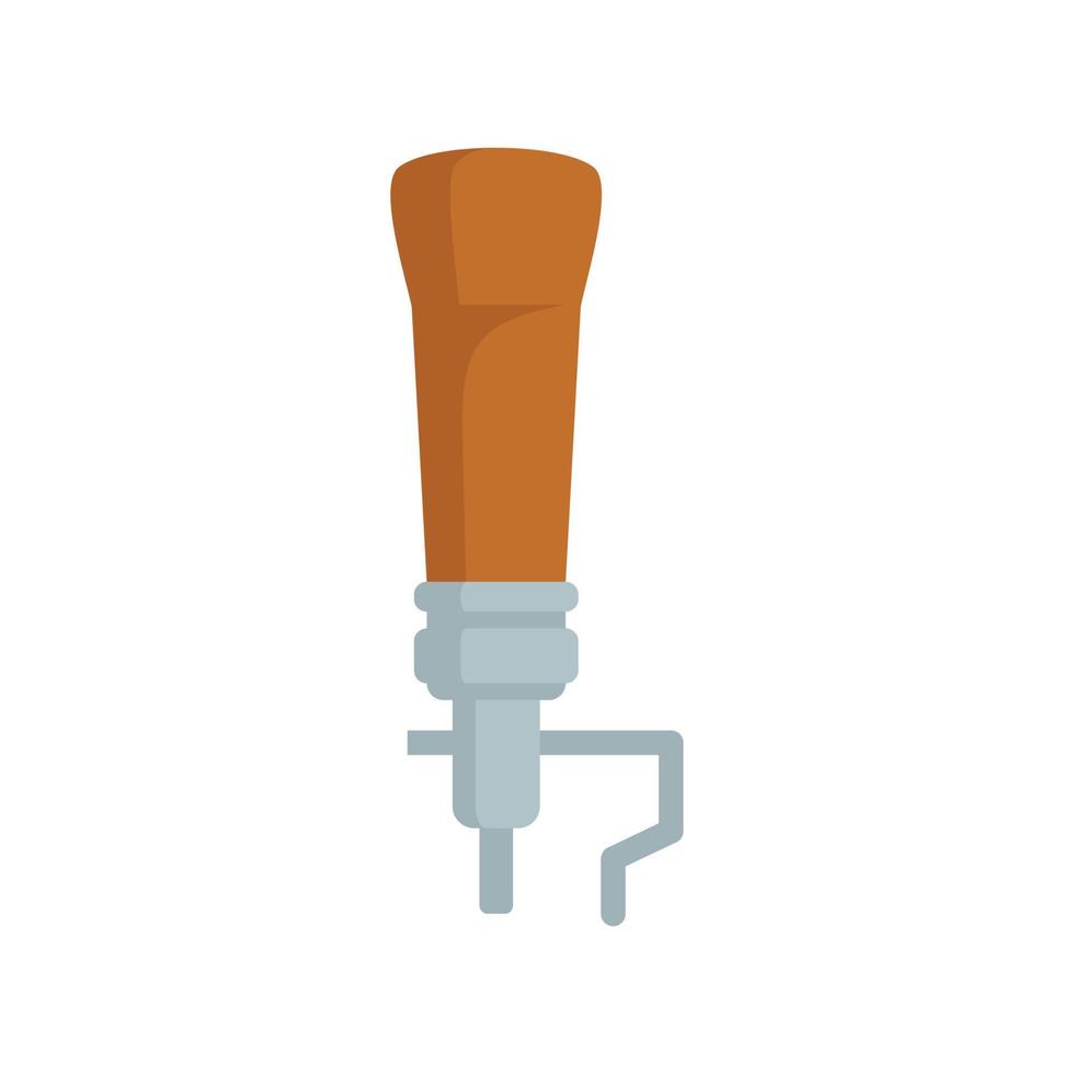 Shoe repair stand icon flat isolated vector