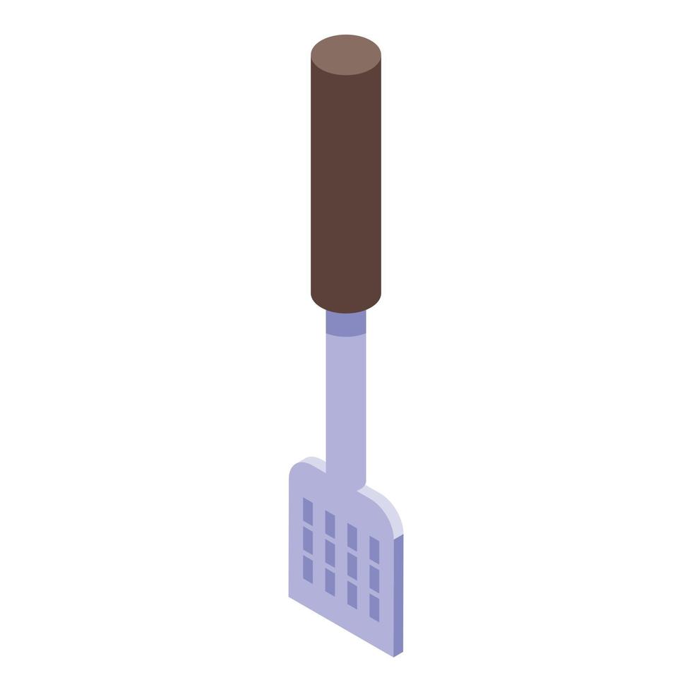 Baking spatula icon isometric vector. Spoon food vector