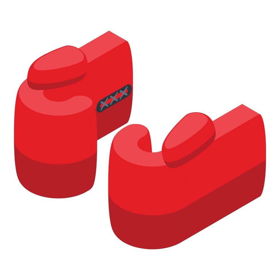 Boxing lgoves icon isometric vector. Defense man vector