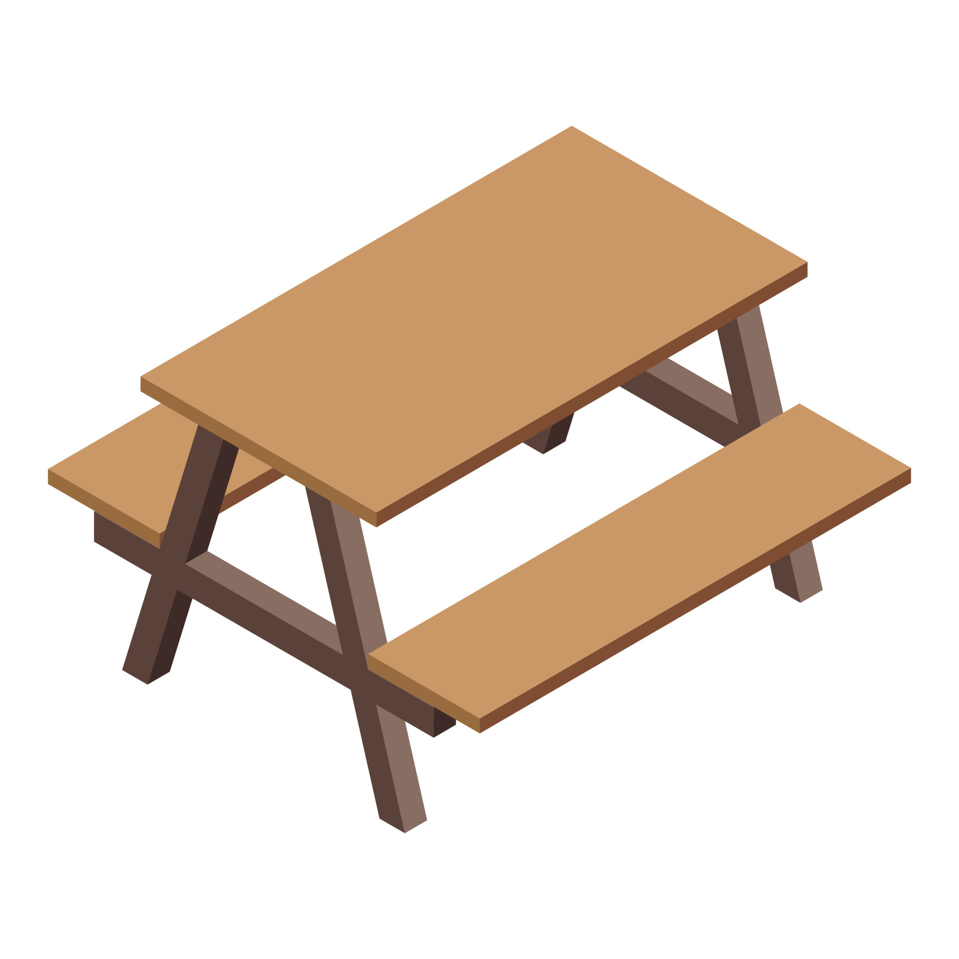 Picnic table bench icon isometric vector. Food lunch 15032656 Vector