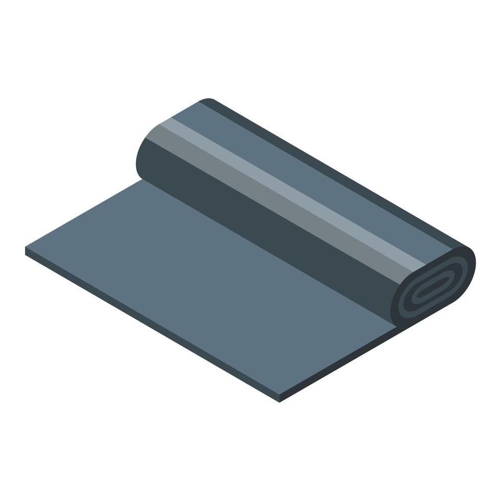 Trash bag roll icon isometric vector. Garbage bin vector