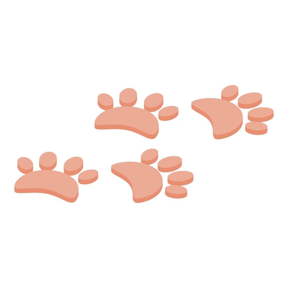 Easter bunny print icon isometric vector. Cute rabbit vector