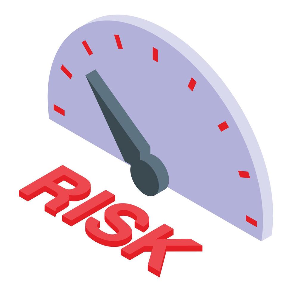 Risk dashboard icon isometric vector. Low management 15032872 Vector