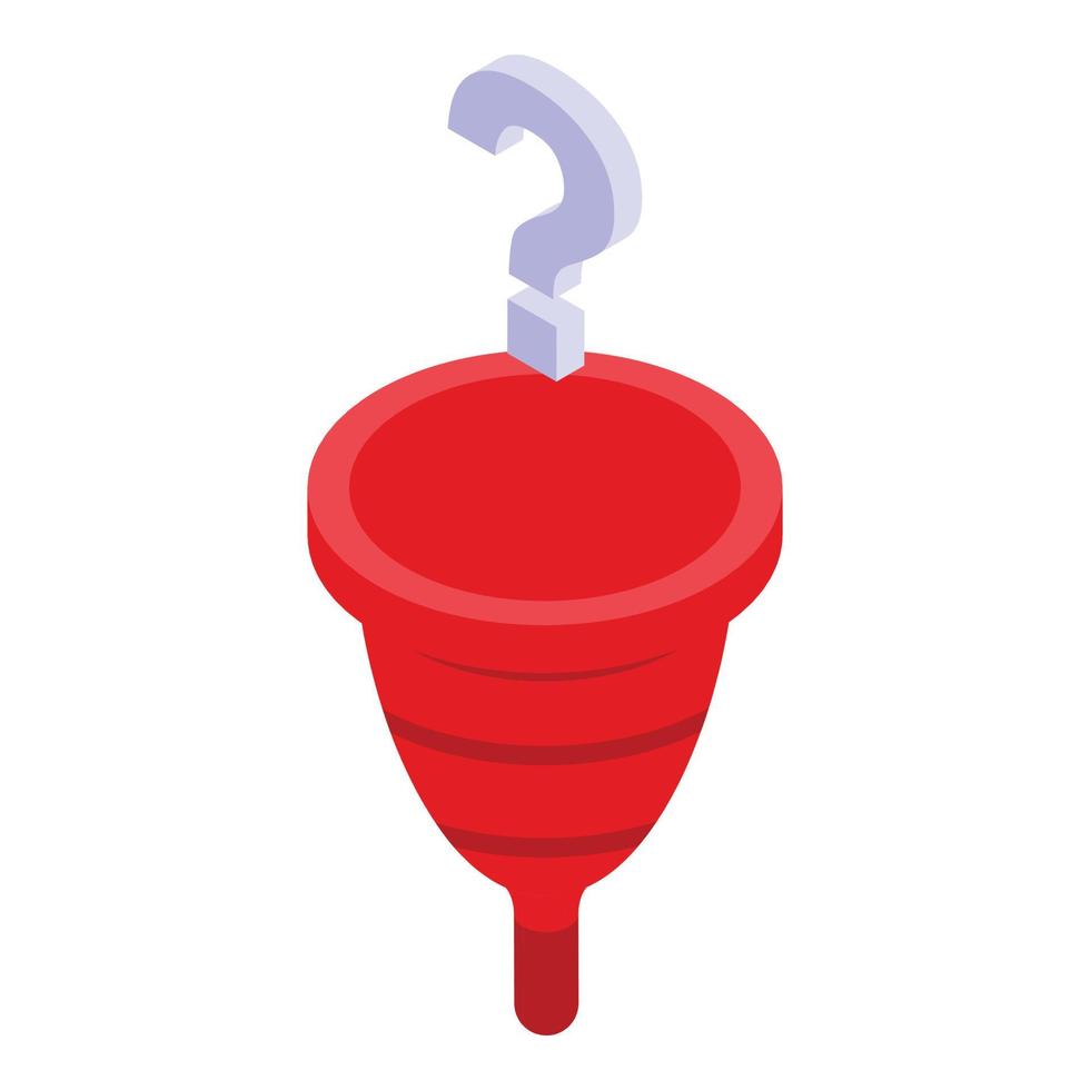 Menopause funnel icon isometric vector. Woman period vector