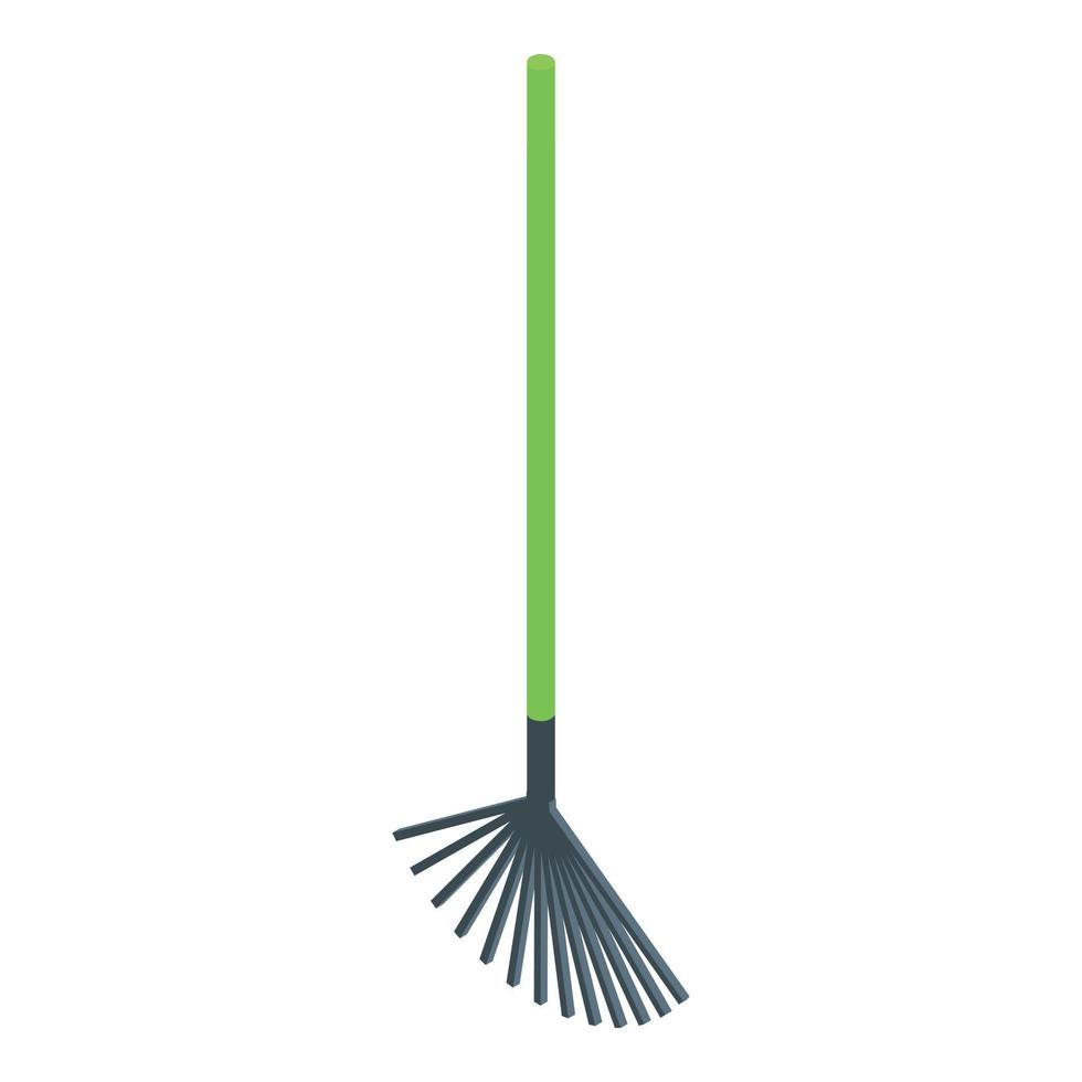 Leaves fork icon isometric vector. Hay bale vector