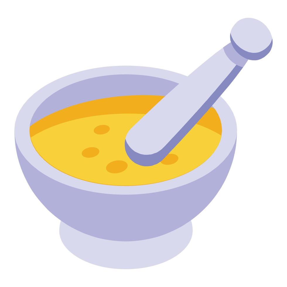 Lab research bowl icon isometric vector. Test equipment vector