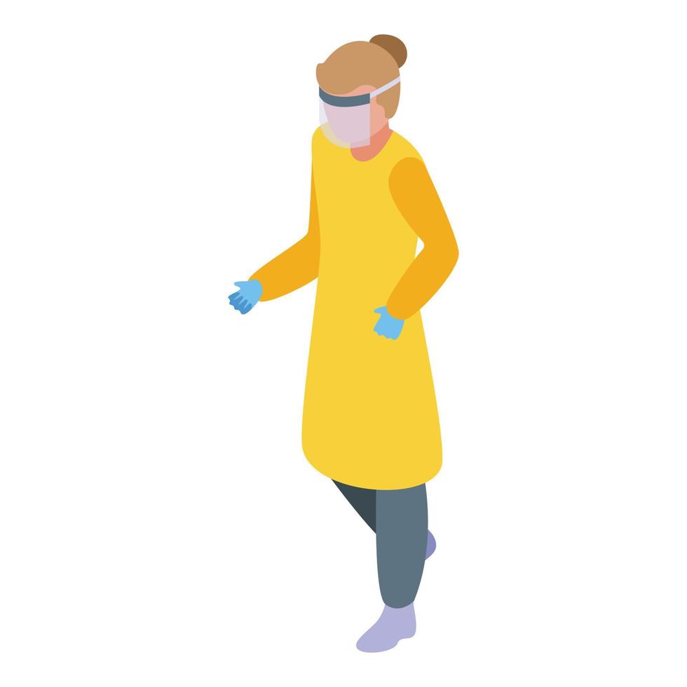 Hospital person icon isometric vector. Health clinic vector