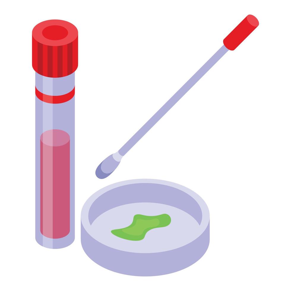 Test tube lab icon isometric vector. Science chemical vector