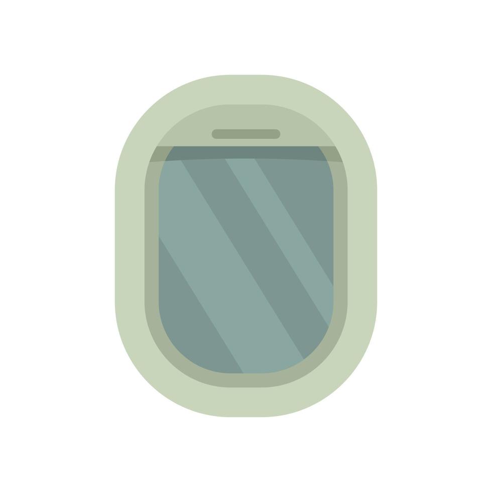 Aircraft repair window icon flat isolated vector