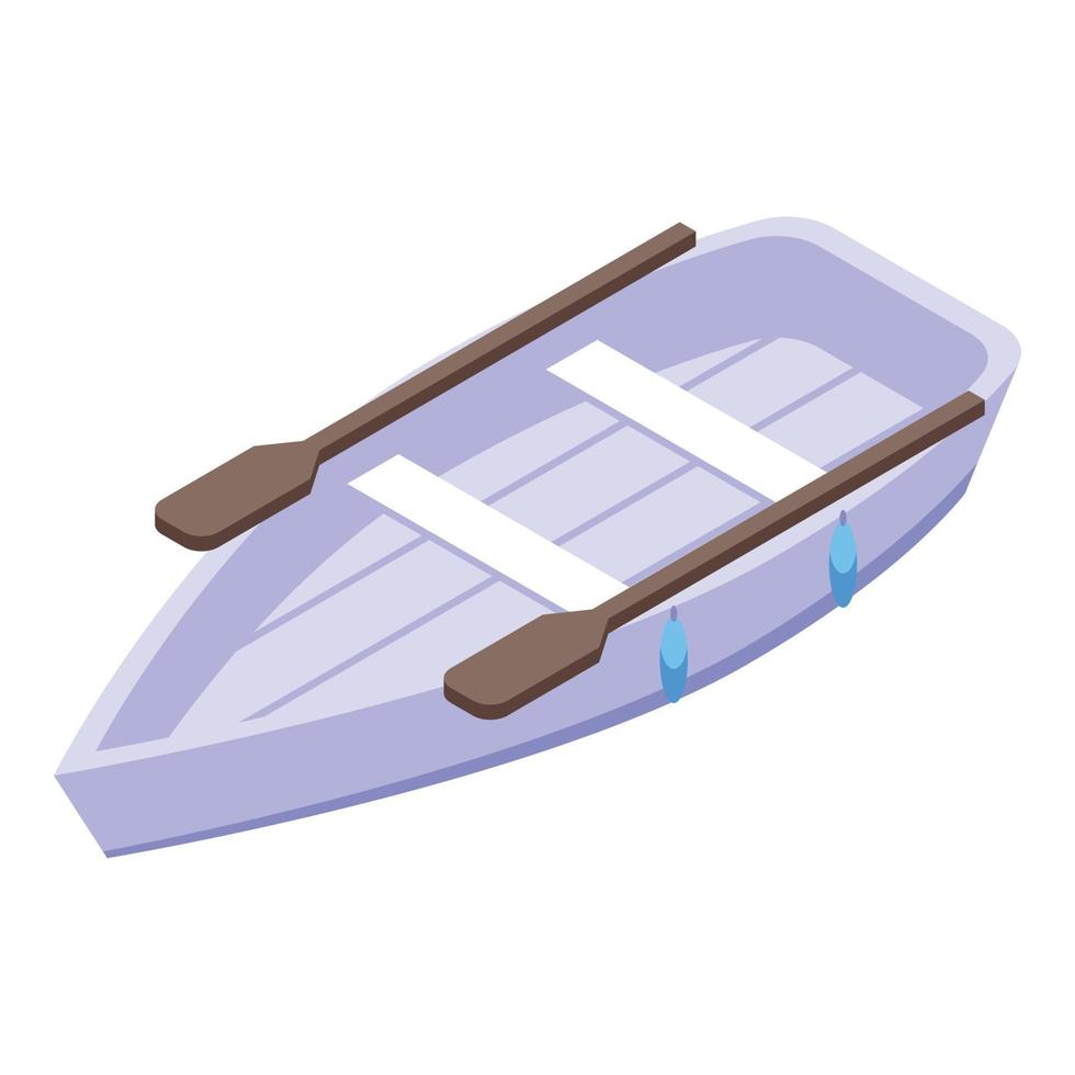 Wood boat icon isometric vector. Wooden ship vector