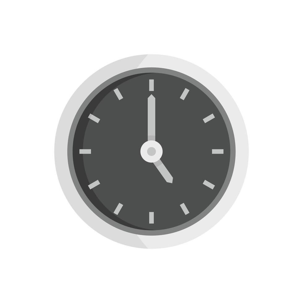 Office wall clock repair icon flat isolated vector