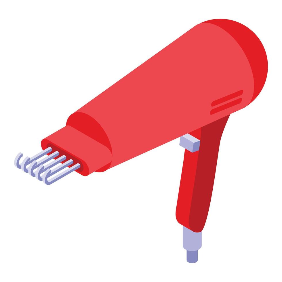 Hair dryer icon isometric vector. Beauty salon vector