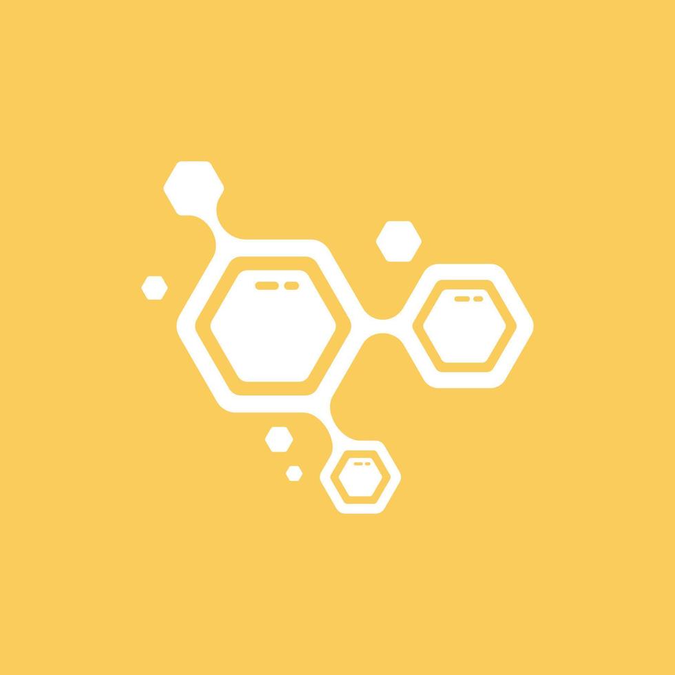 Honey Comb Logo Template Design Vector, Emblem, Honey Design Concept, Creative Symbol, vector
