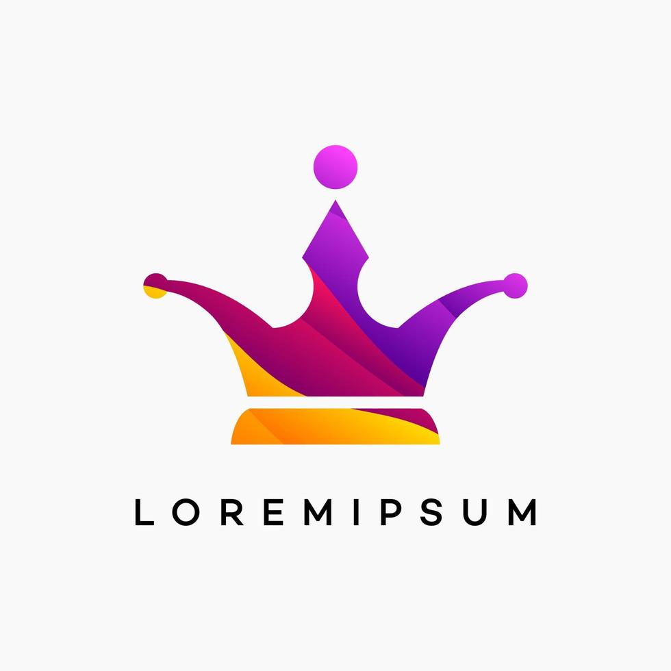 Modern Wavy Crown Logo Template 15033209 Vector Art At Vecteezy Modern Wavy Crown Logo Template Vector