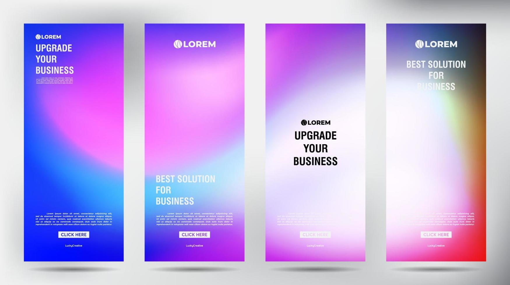 set of Blurred Purple roll up business brochure flyer banner design vertical template, cover presentation background, modern publication x-banner and flag-banner, Roll up banner stand template design vector