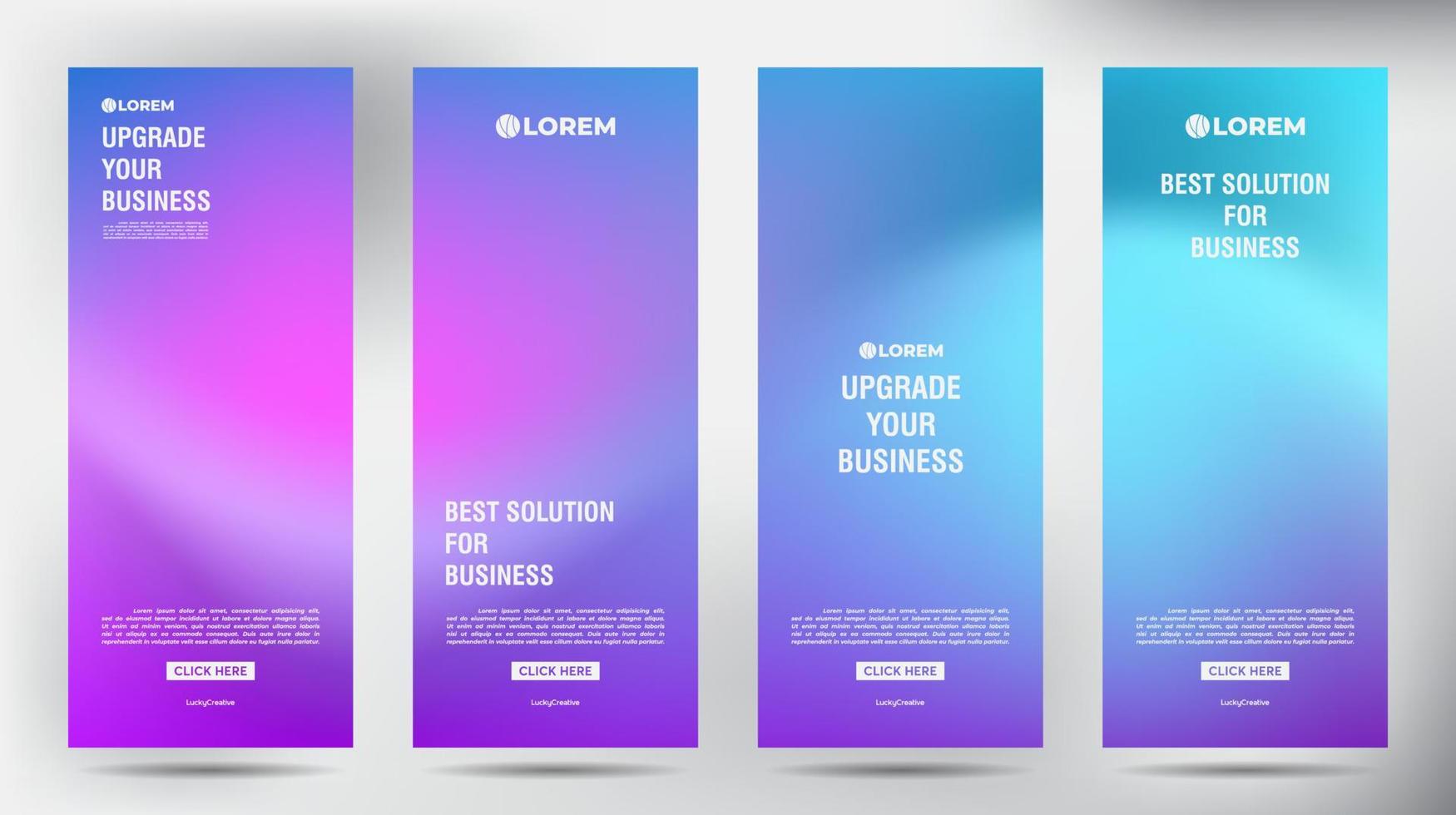 set of Blurred Purple roll up business brochure flyer banner design vertical template, cover presentation background, modern publication x-banner and flag-banner, Roll up banner stand template design vector