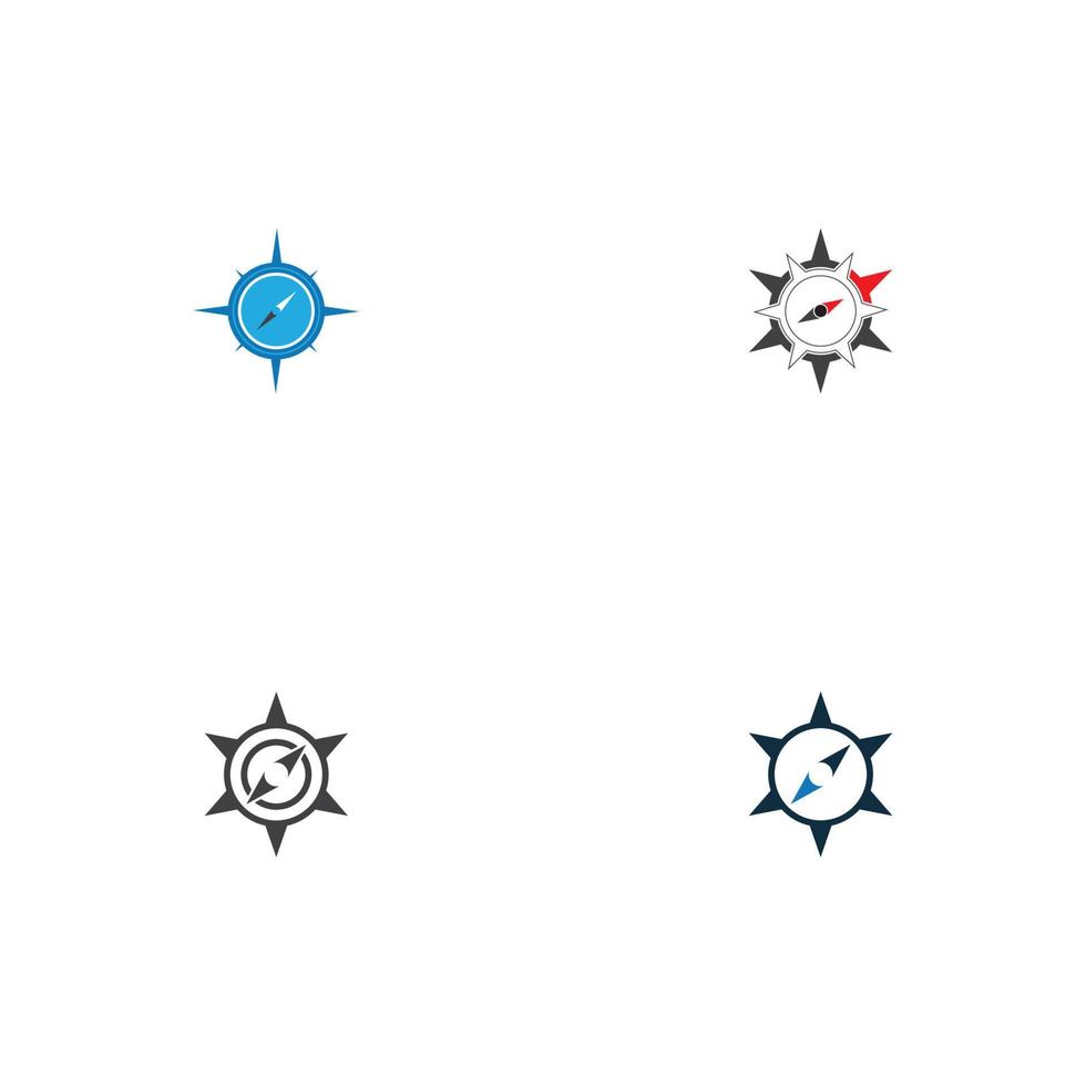 Compass  logo vector illustration icon design