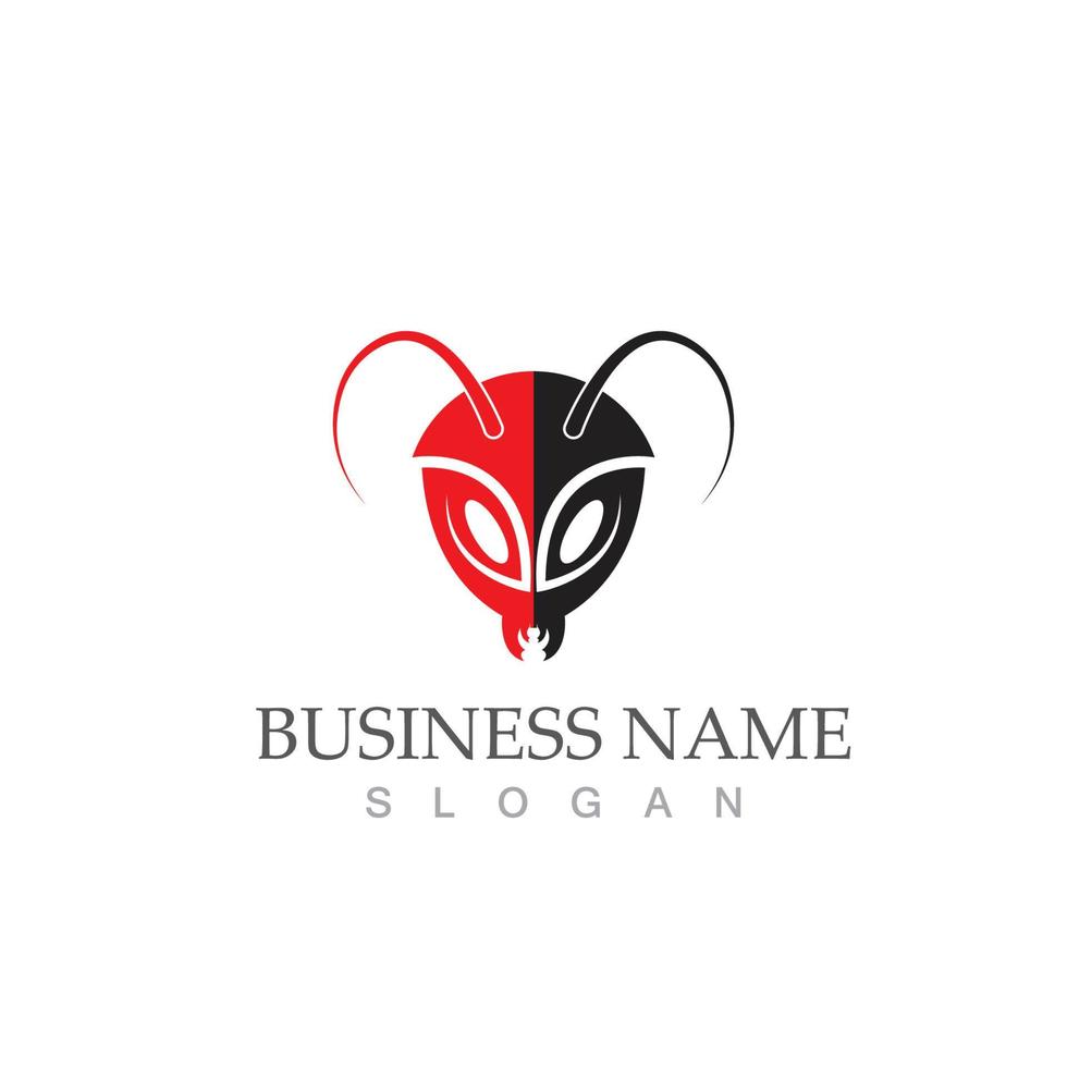 Ant logo vector illustration design symbol icon