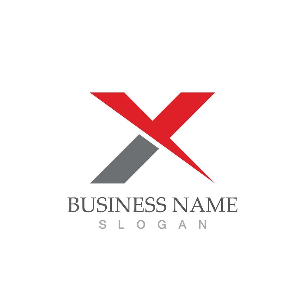 Letter x symbol abstract logo vector image