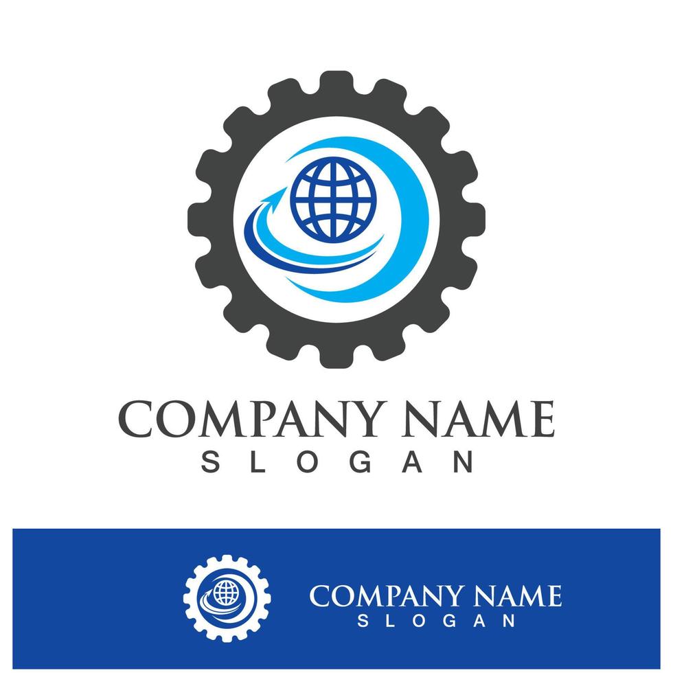 Logistics company logo icon vector