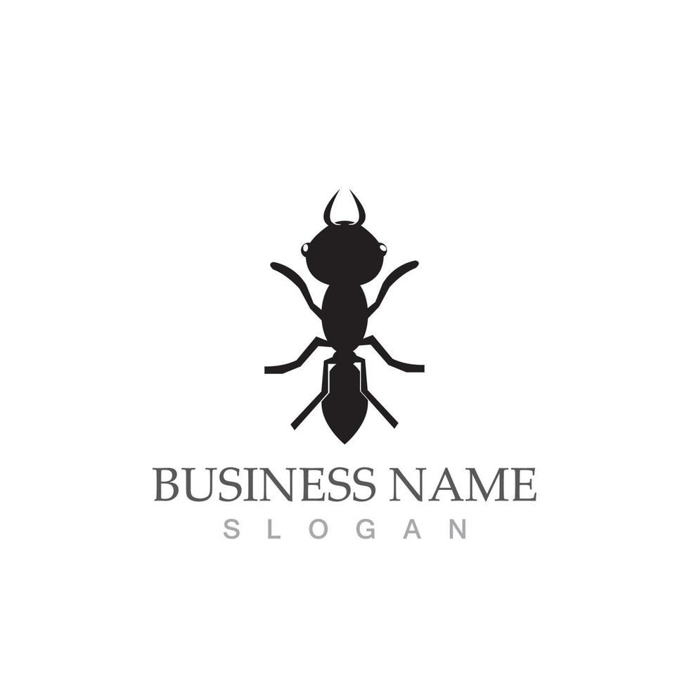 Ant logo vector illustration design symbol icon