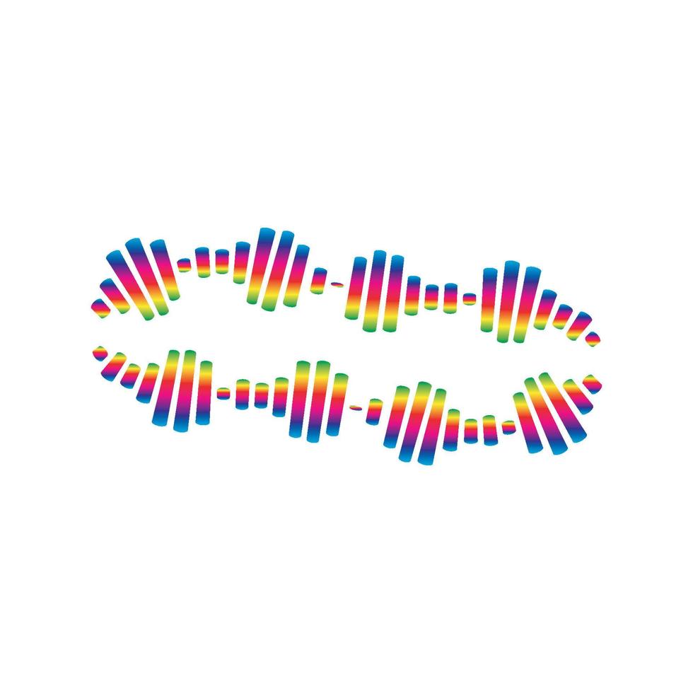 Sound waves vector illustration design