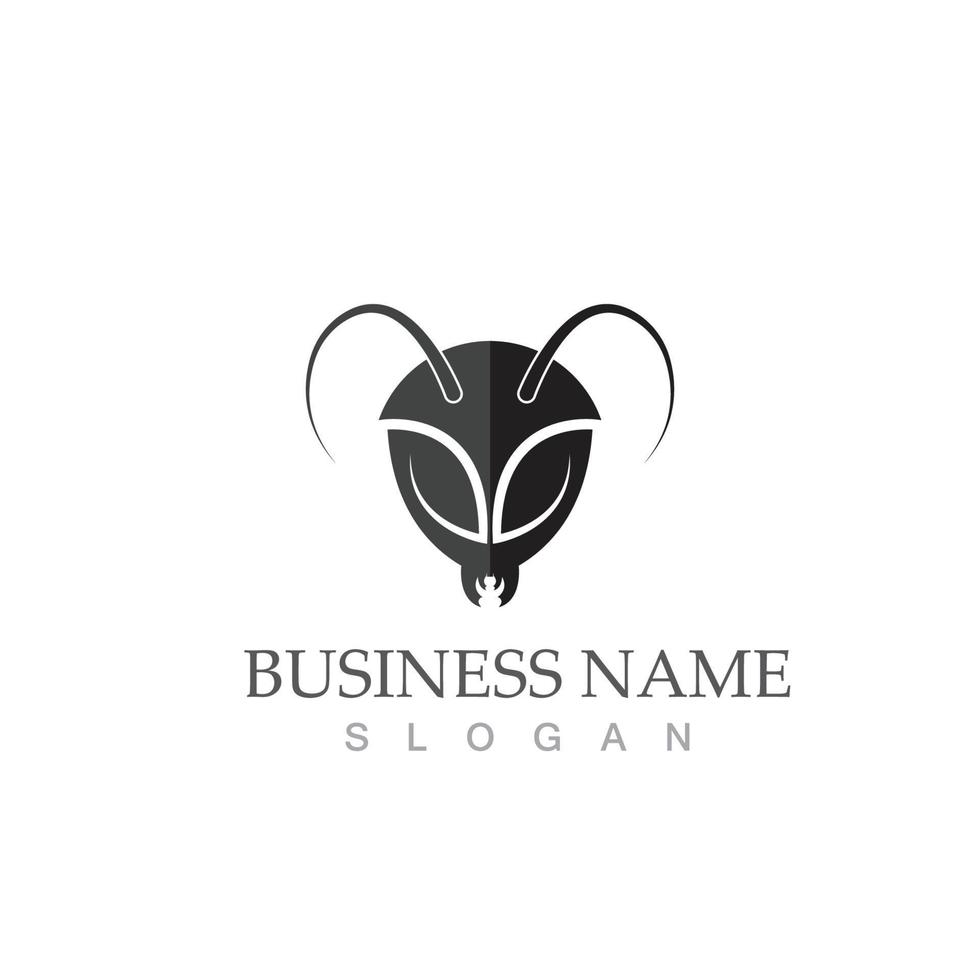 Ant logo vector illustration design symbol icon