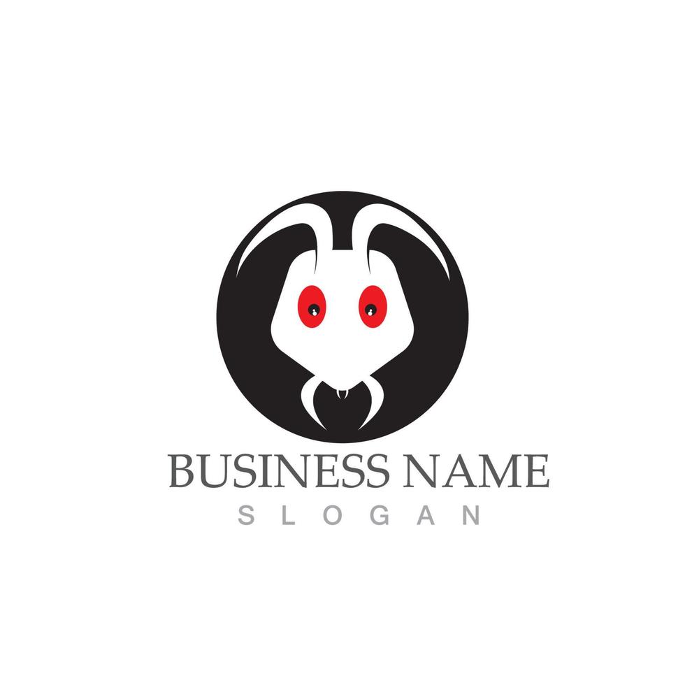 Ant logo vector illustration design symbol icon