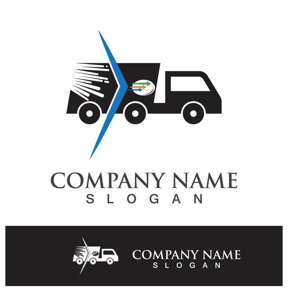 Logistics company logo icon vector