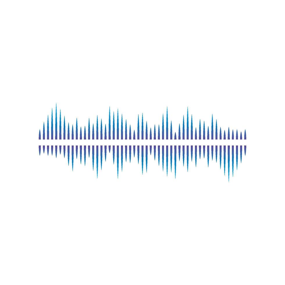 Sound waves vector illustration design