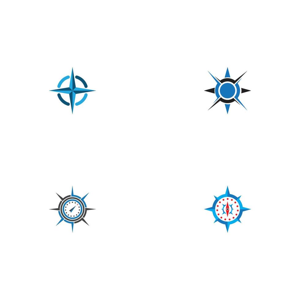 Compass  logo vector illustration icon design