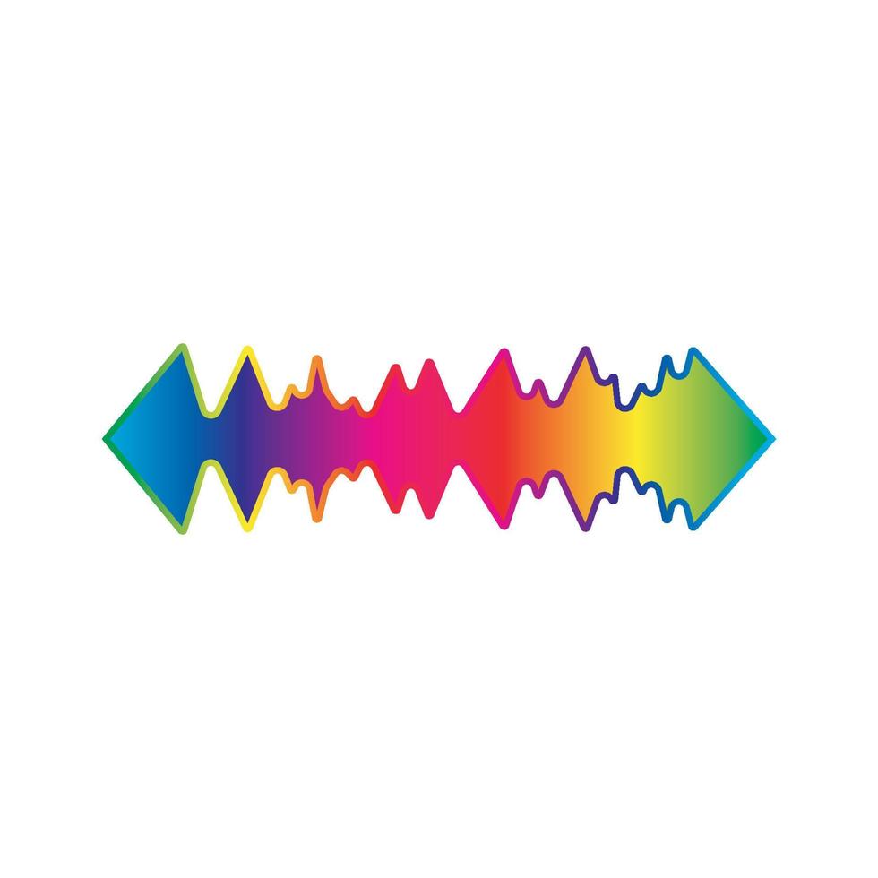 Sound waves vector illustration design