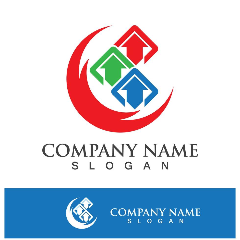 Logistics company logo icon vector