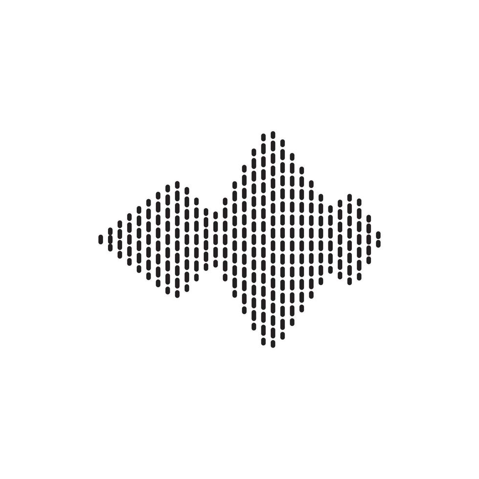 Sound waves vector illustration design