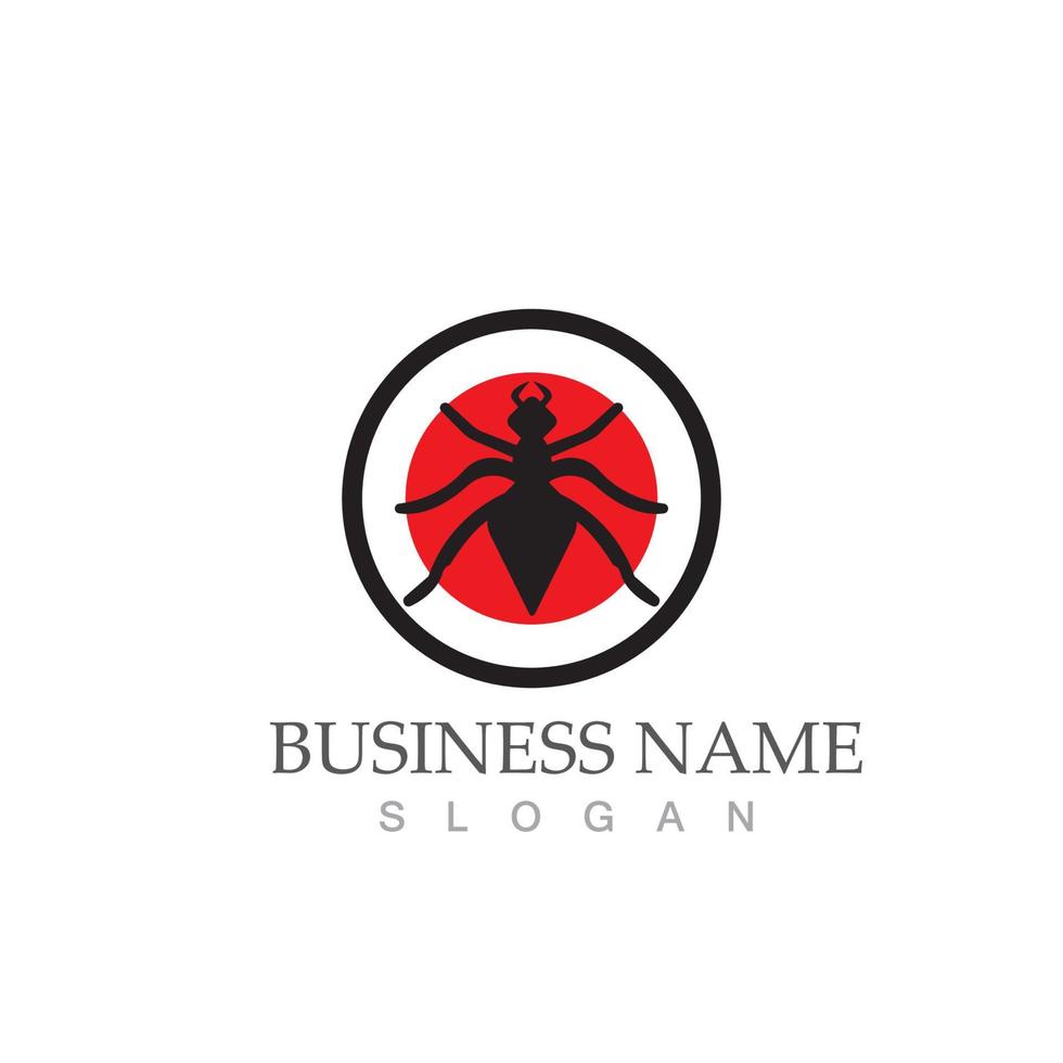 Ant logo vector illustration design symbol icon