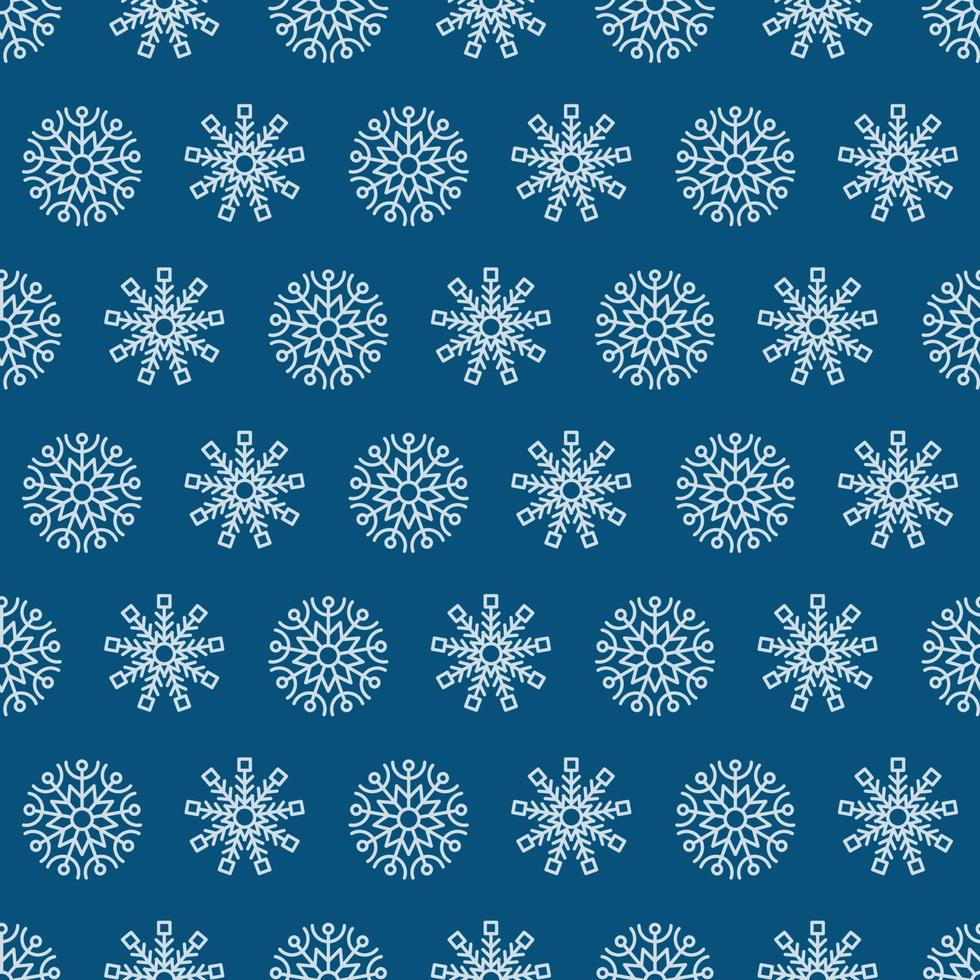 Seamless background with snowflakes. Christmas and New Year decoration elements. Vector illustration.
