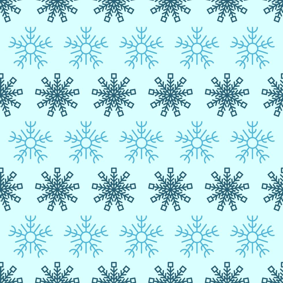 Seamless background with snowflakes. Christmas and New Year decoration elements. Vector illustration.