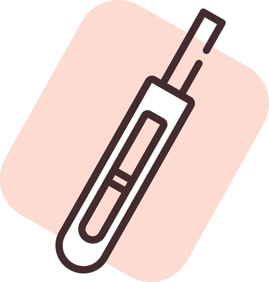 Pregnancy health test, icon, vector on white background.