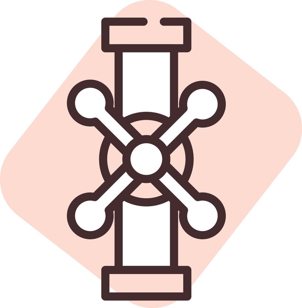 Manufacture pipe, icon, vector on white background.