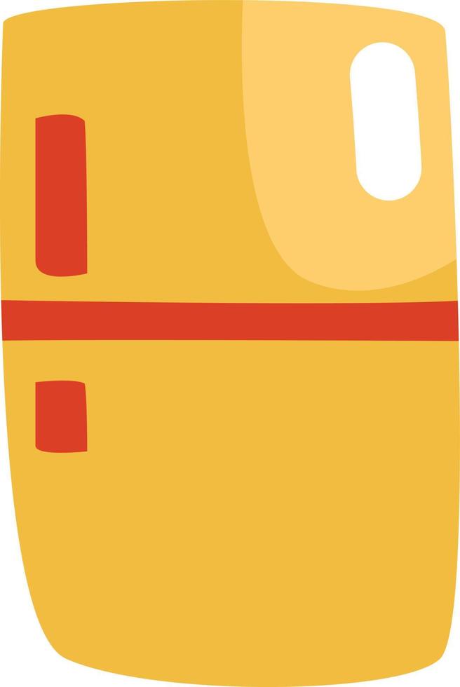 Cooking fridge, icon, vector on white background.