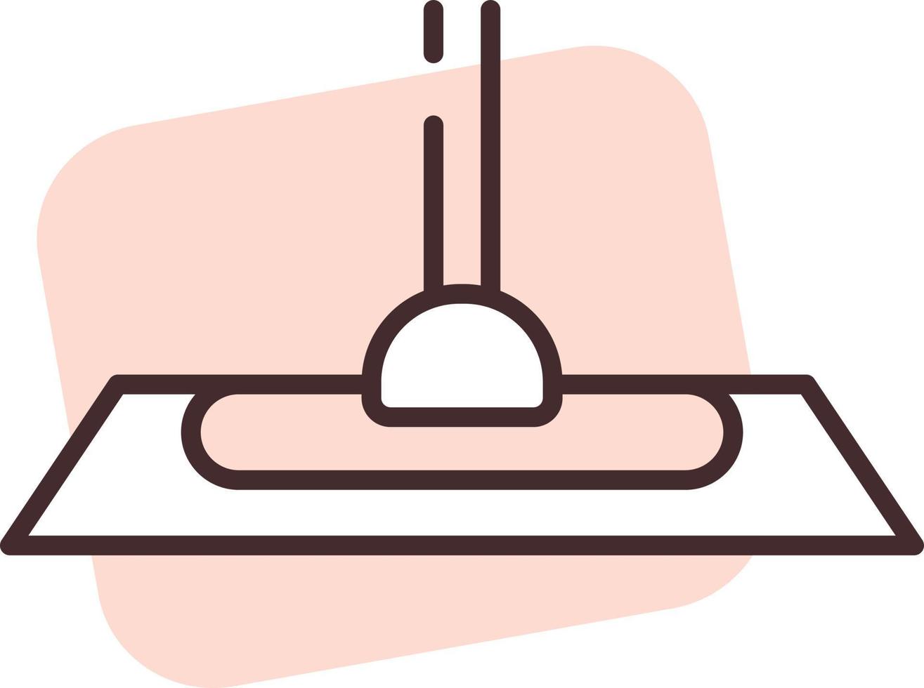 Sanitation mop, icon, vector on white background.