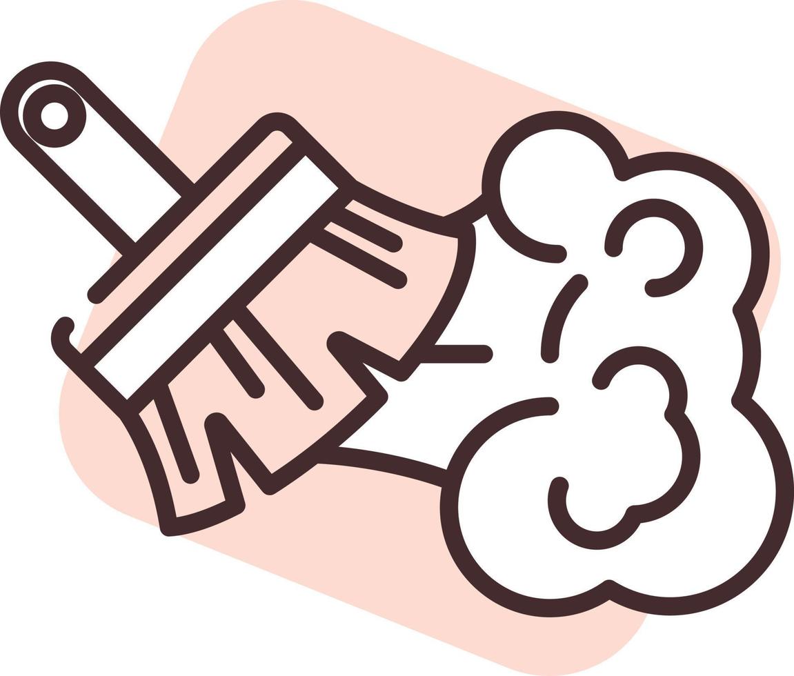 Dust allergy, icon, vector on white background.