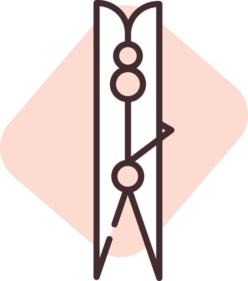 pinza de purificación, icono, vector sobre fondo blanco.