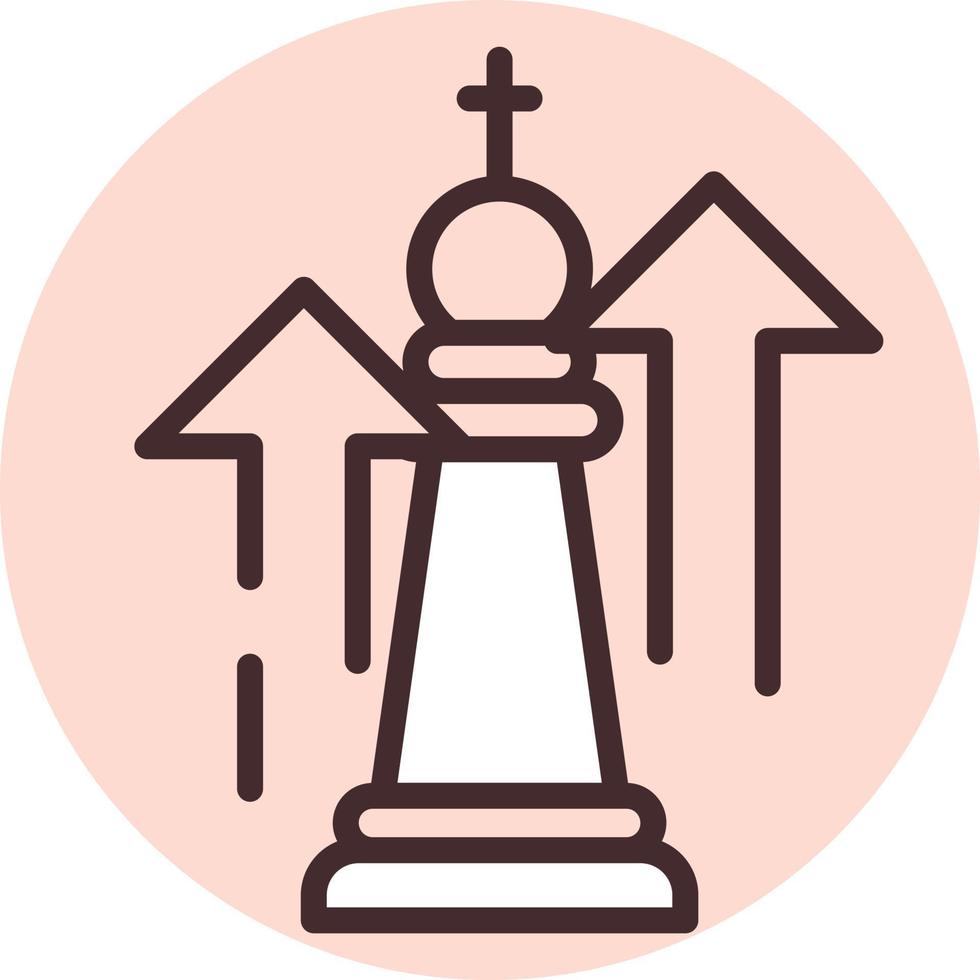 People business growth, icon, vector on white background.