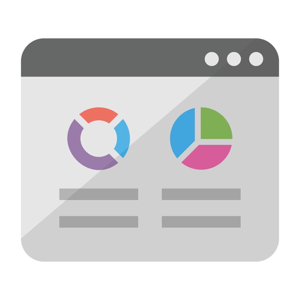 Trendy Website Dashboard vector