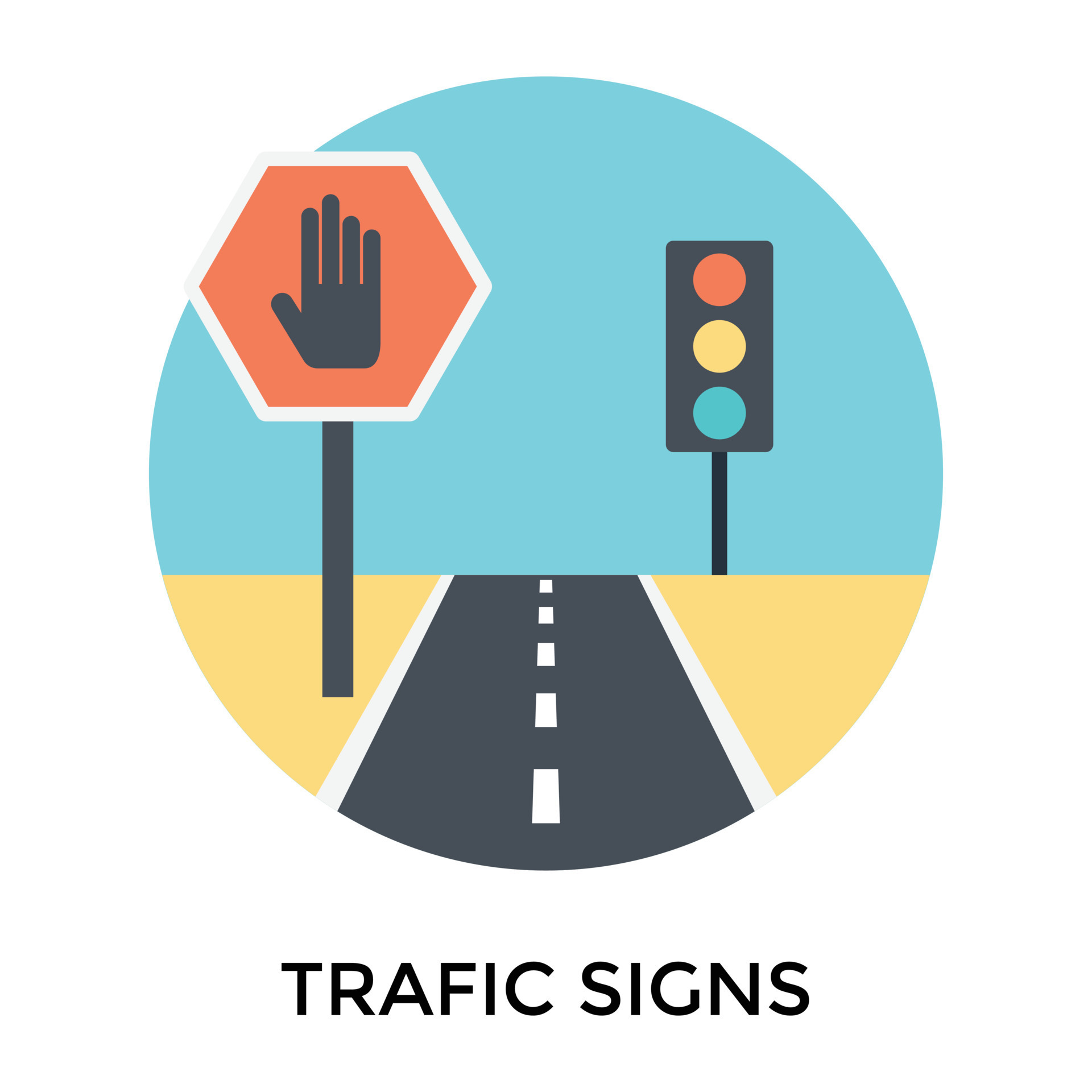 Traffic Navigation System 15035128 Vector Art at Vecteezy
