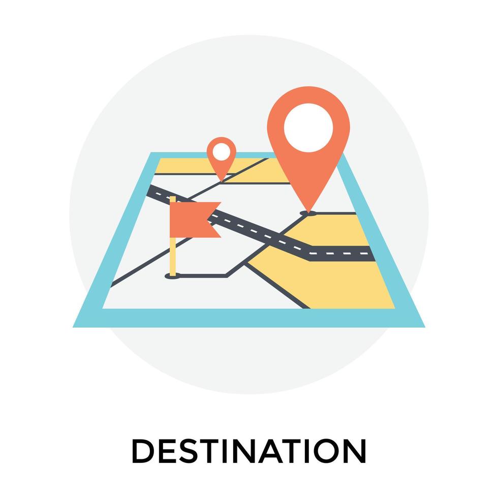 Trendy Destination Concepts vector