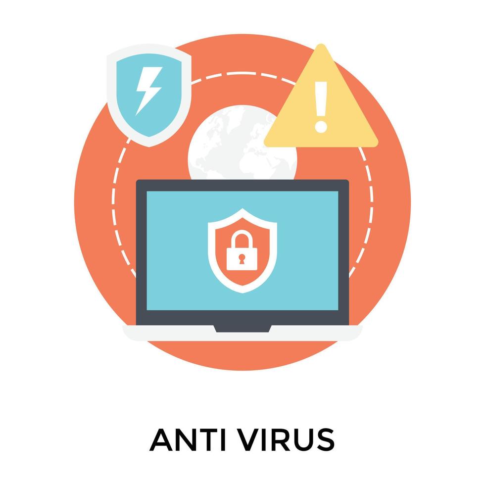 Trendy Antivirus Concepts vector