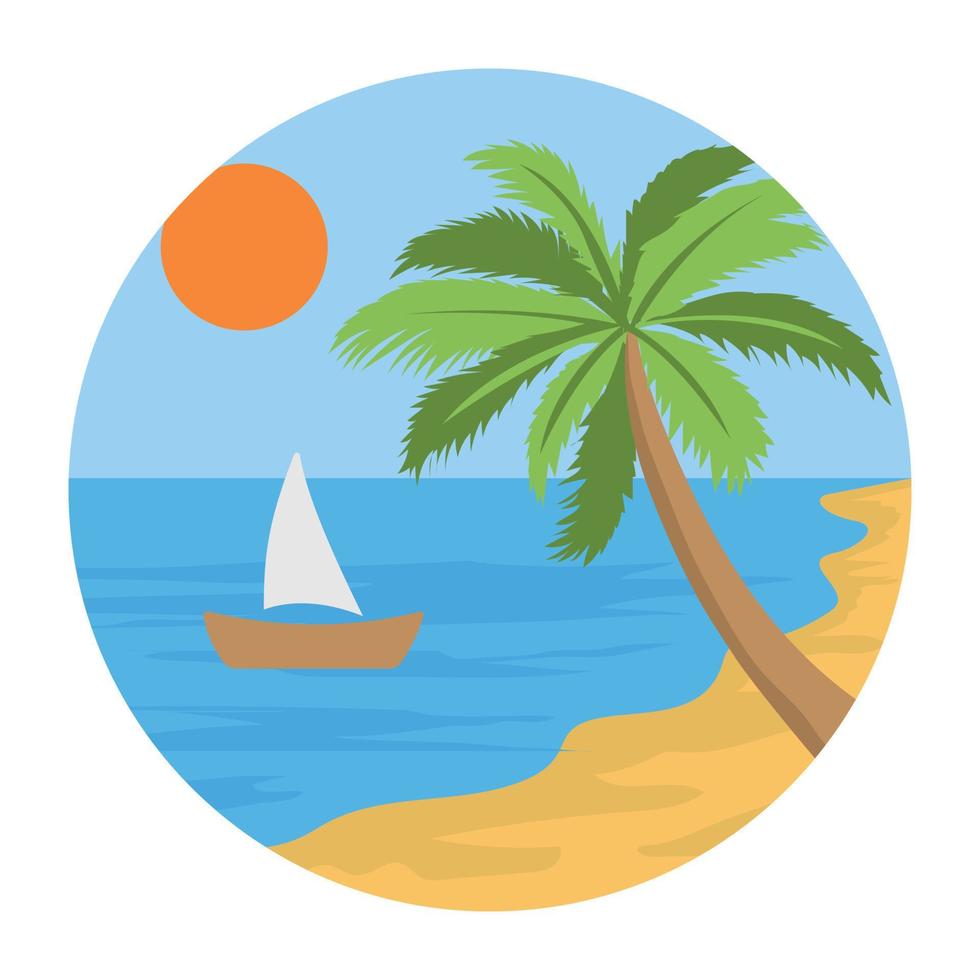 Trendy Beach Concepts vector