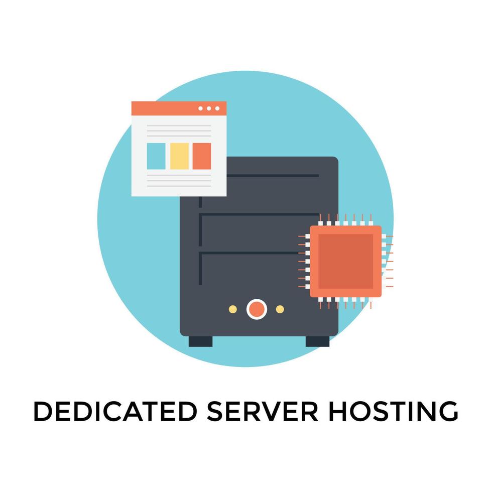 Dedicated Server Hosting vector